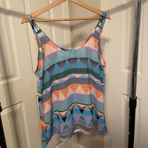 Daytrip Multi-Colored Aztec Top - Picture 2 of 3